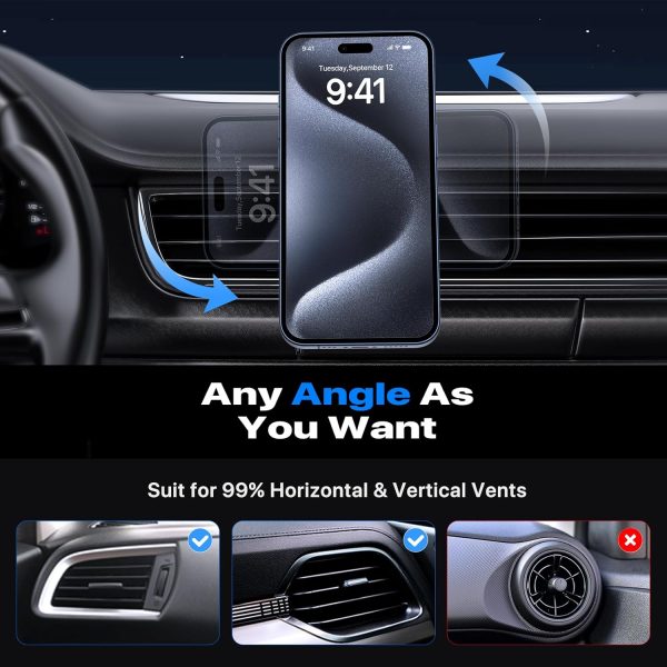 Miracase for Magsafe Car Mount Charger, [15W Fast Charging] ... - Image 6