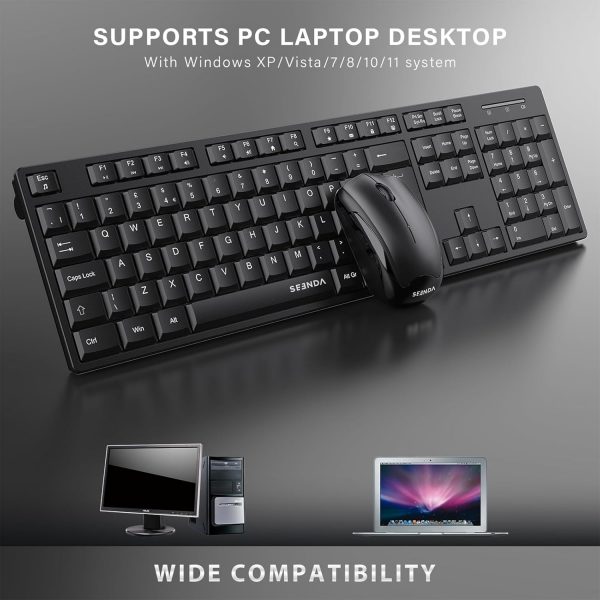 Wireless Keyboard and Mouse Set, 2.4G Wireless Keyboard Mous... - Image 5