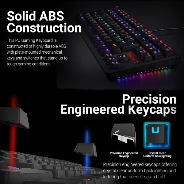 Redragon S113 Gaming Keyboard and Mouse Combo Wired Mechanic... - Image 4