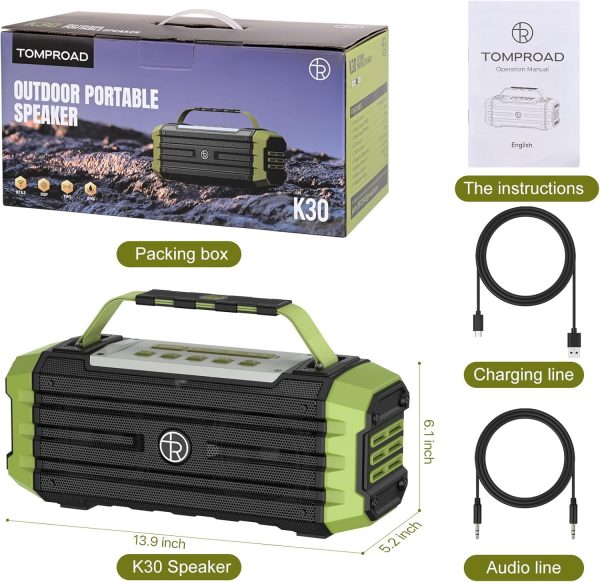 Portable Bluetooth Speaker 120W Peak 80W Wireless Speakers, ... - Image 8