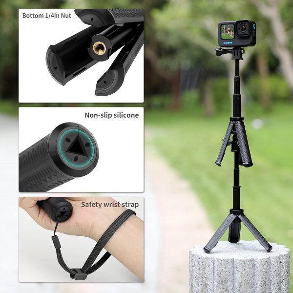 SOONSUN Mini Extendable Selfie Stick for GoPro, Portable Han... - Image 6