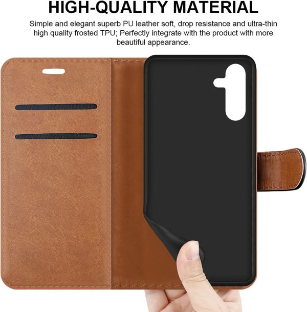 iCatchy for Samsung Galaxy A14 5G / A14 4G Case Leather Wall... - Image 3