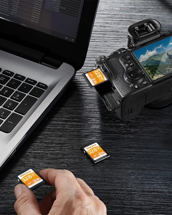 Ediloca SD Card 128GB, Memory Card, Up to 100MB/s, UHS-I, C1... - Image 9