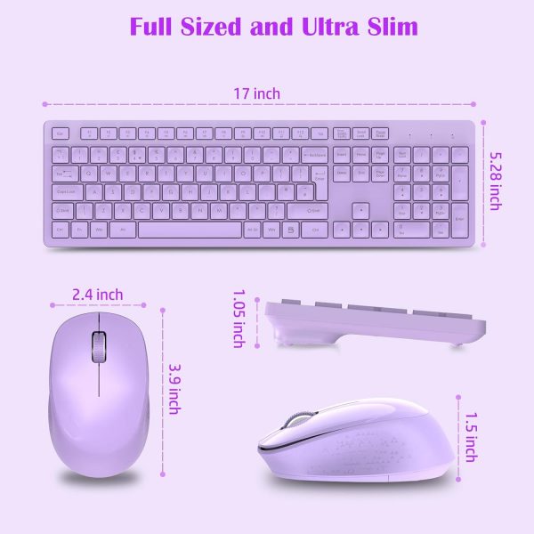 LeadsaiL Wireless Keyboard and Mouse Set, 2.4GHz USB Compute... - Image 7