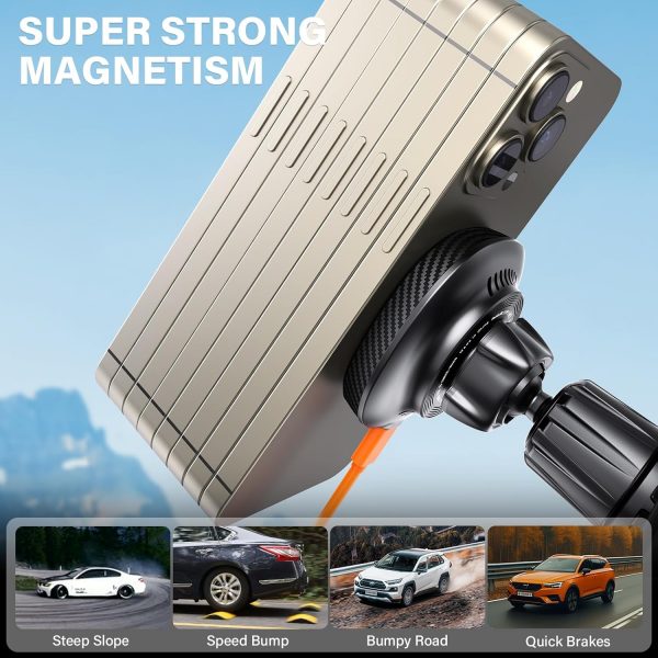 A2C Wireless Car Charger for Magsafe with USB-C PD Adpter, 1... - Image 6