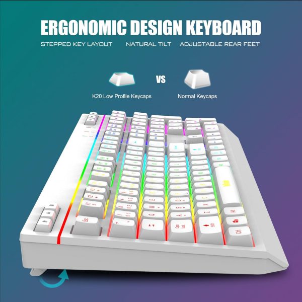 RedThunder K20 Wireless Keyboard and Mouse Combo, UK Layout ... - Image 7
