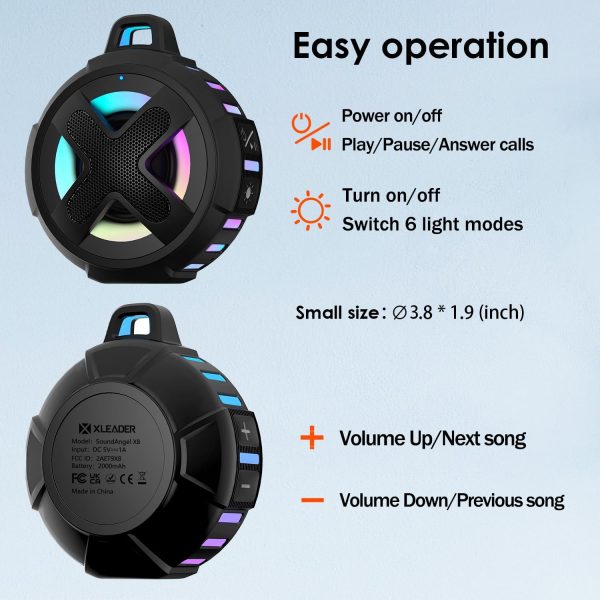 Upgraded, Bluetooth Speaker, Shower Speaker, Certified IP67 ... - Image 5