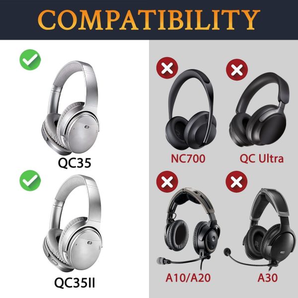 SoloWIT Professional Earpads Cushions for Bose QuietComfort ... - Image 4