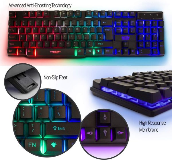 Gaming Keyboard and Mouse and Mouse pad and Gaming Headset, ... - Image 3