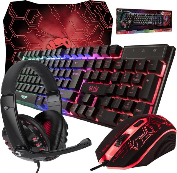 Gaming Keyboard and Mouse and Mouse pad and Gaming Headset, ... - Image 2