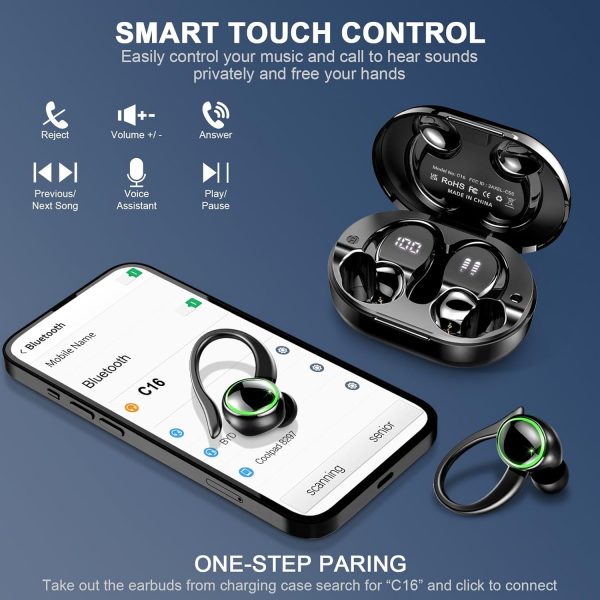 Wireless Earbuds, Bluetooth 5.4 Headphones with 4 ENC Noise ... - Image 8