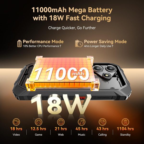 OSCAL Marine 2 Rugged Smartphone (2025),11000mAh(18W) Rugged... - Image 3
