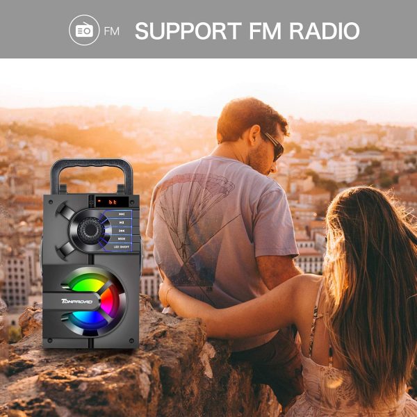 Portable Bluetooth Speakers with Subwoofer Wireless Stereo S... - Image 4