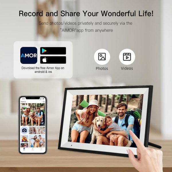 Funcare Digital Photo Frame 10.1 Inch, 1280 * 800 HD IPS Tou... - Image 4