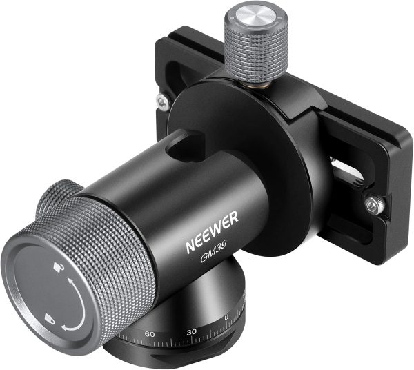 NEEWER Camera Gimbal Tripod Head, 360° Pan 90° Tilt Metal Lo... - Image 2