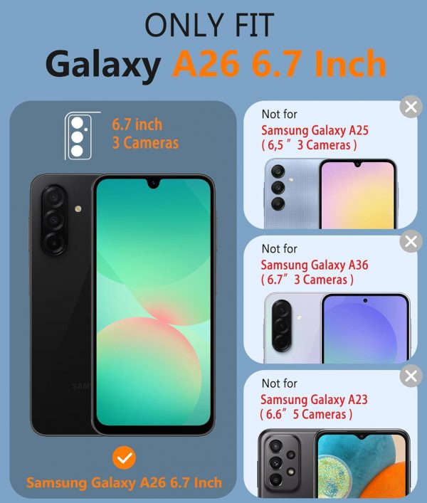 FNTCASE for Samsung Galaxy A26-5G Case: Dual Layer Protectiv... - Image 3
