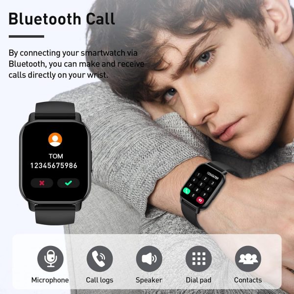 Smart Watch for Men Women, 1.85" HD Touch Smartwatch Answer/... - Image 4