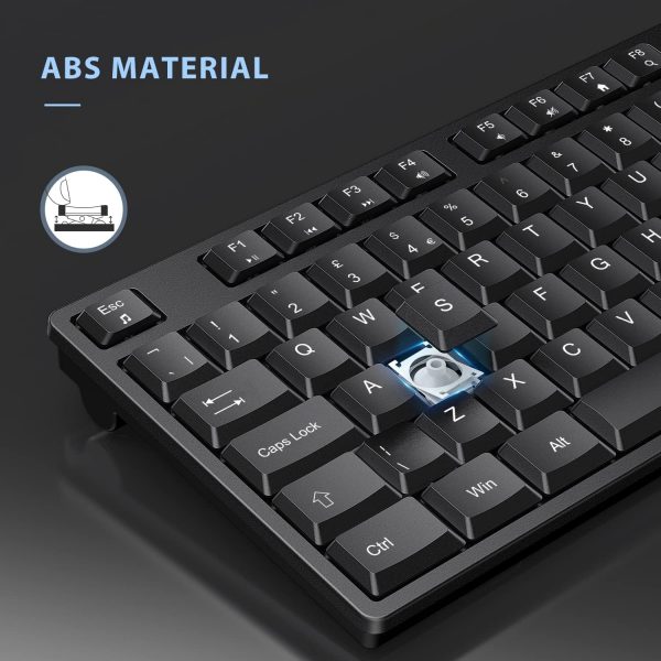 Wireless Keyboard and Mouse Set, 2.4G Wireless Keyboard Mous... - Image 8