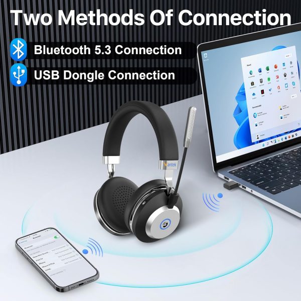 Wireless Bluetooth Headset with Microphone | Noise Cancellin... - Image 4