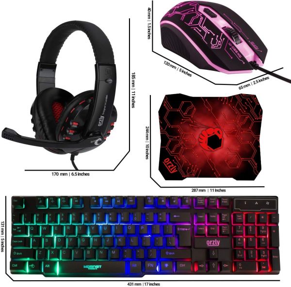 Gaming Keyboard and Mouse and Mouse pad and Gaming Headset, ... - Image 8
