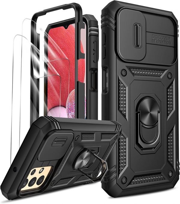 LeYi for Samsung A13 Phone Case with Camera Cover Slider, (2... - Image 2