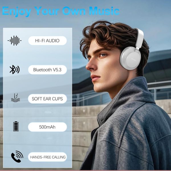 TSYUCXH Noise Cancelling Headphones Wireless Bluetooth, Over... - Image 8
