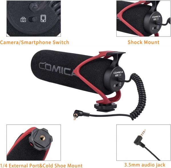 COMICA CVM-V30 LITE Video Microphone Super-Cardioid Condense... - Image 5