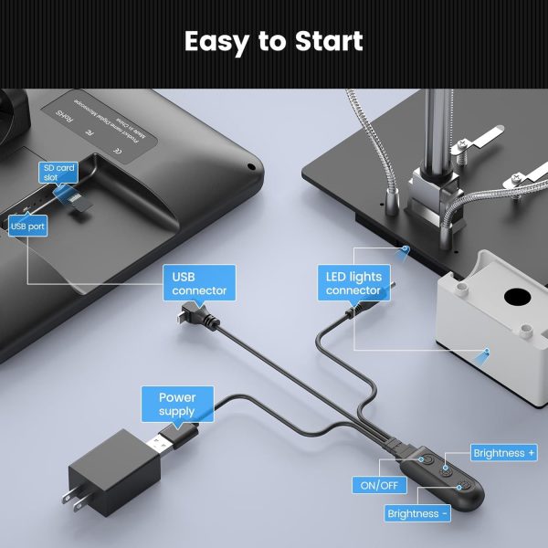 Andonstar AD210 10.1 Inch LCD Digital Microscope for Adults,... - Image 8