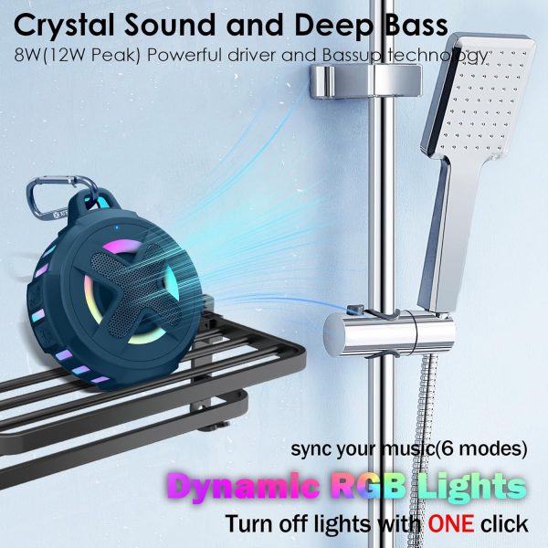 Upgraded, Bluetooth Speaker, Shower Speaker, Certified IP67 ... - Image 6