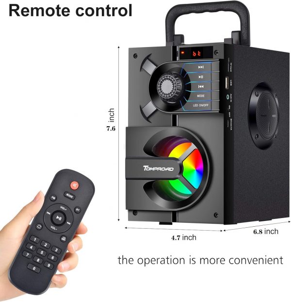 Portable Bluetooth Speakers with Subwoofer Wireless Stereo S... - Image 5