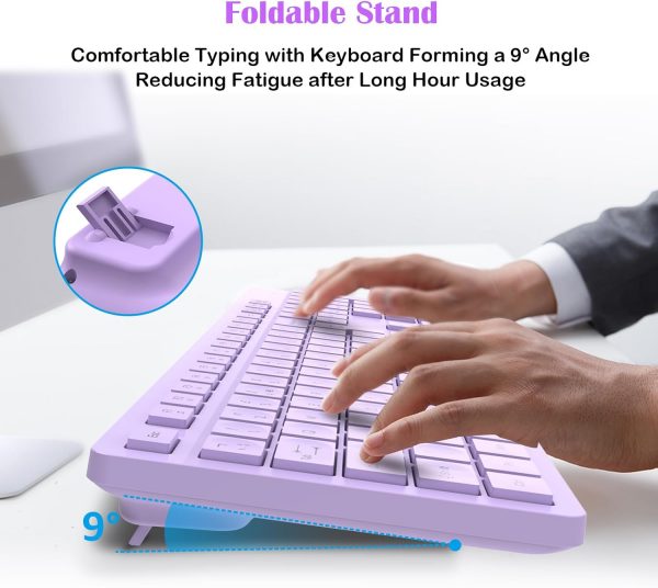 LeadsaiL Wireless Keyboard and Mouse Set, 2.4GHz USB Compute... - Image 4
