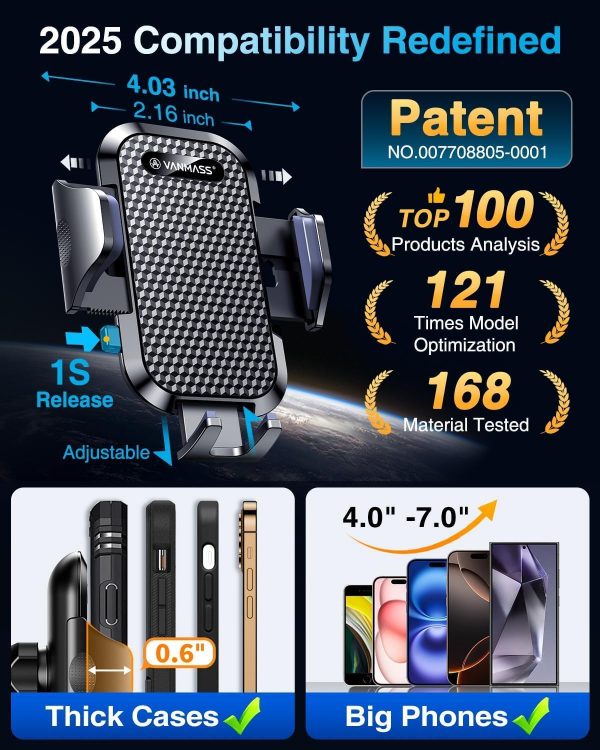 VANMASS 【New Upgrade BEST】 Car Phone Holder 【Ultimate Versio... - Image 8