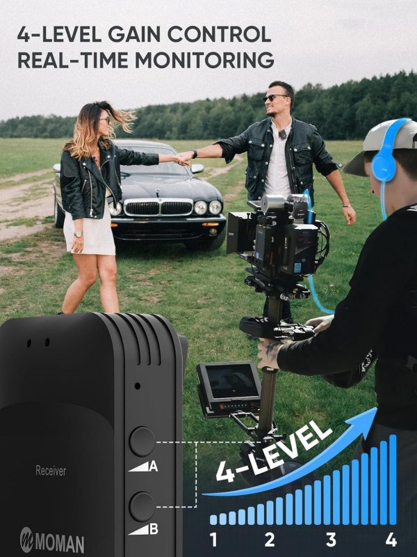 Moman Wireless Lavalier Microphone C1X, 2.4G Lapel Mic Syste... - Image 4