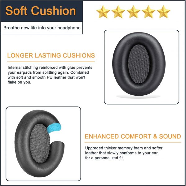 Earpads for Sony WH-1000XM3, A Pair of Replacement Ear Cushi... - Image 5
