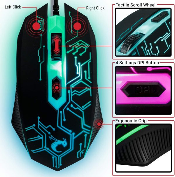 Gaming Keyboard and Mouse and Mouse pad and Gaming Headset, ... - Image 5