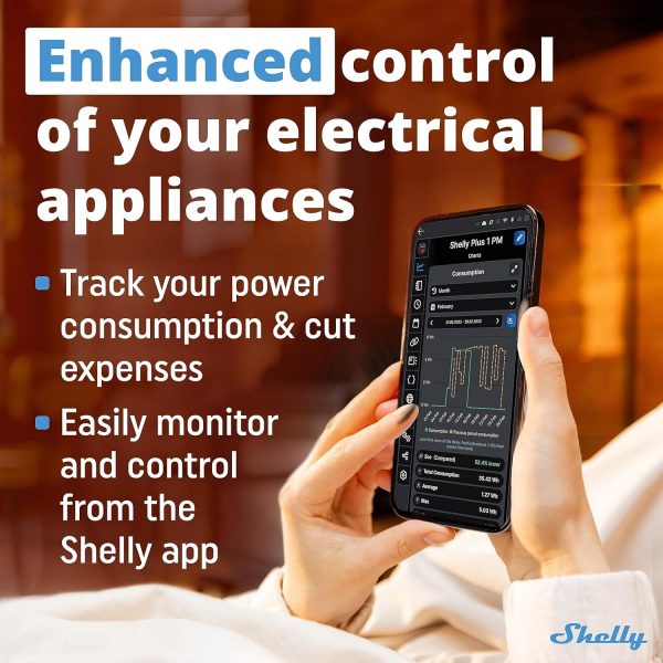 Shelly Plus 1PM | WLAN & Bluetooth Relay Switch With Power M... - Image 5