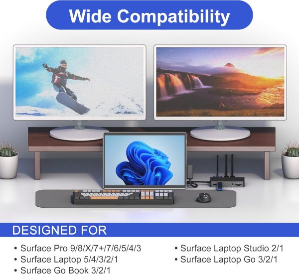 Microsoft Surface Docking Station with Triple Displays 2 HDM... - Image 5