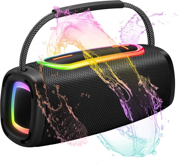 Portable Bluetooth Speaker with 24W Stereo Sound, BassUp, BT... - Image 2