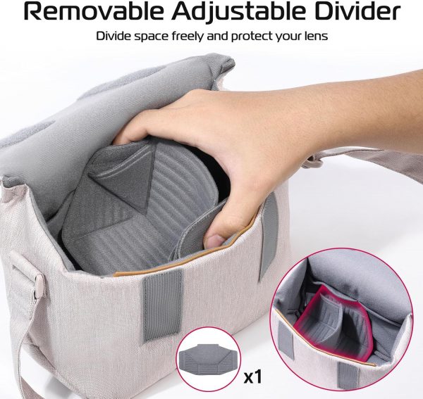 ULANZI Camera Bag, SLR/DSLR Camera Case Professional, White ... - Image 3