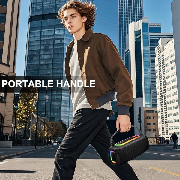 Portable Bluetooth Speaker with 24W Stereo Sound, BassUp, BT... - Image 6