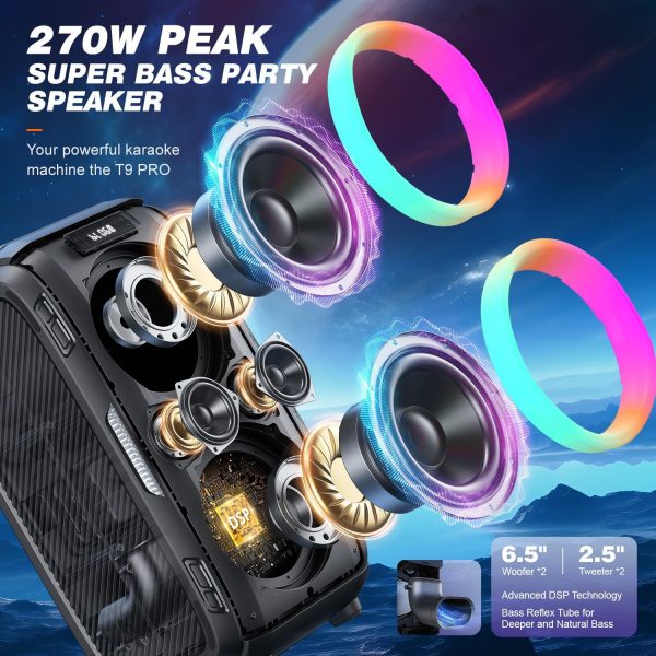 W-KING 270W PEAK Bluetooth Speaker Party Large Loudest Boom ... - Image 4