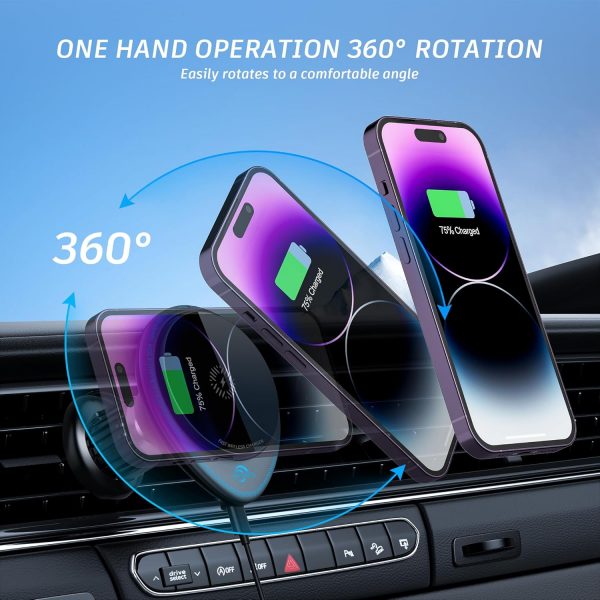 SOARUN Mag-Safe Car Mount Charger, 1.8kg Super Strong Magnet... - Image 5