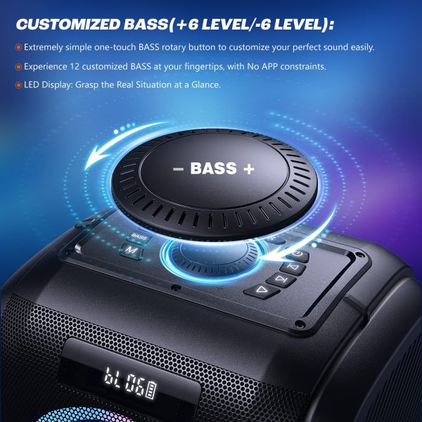 W-KING 270W PEAK Bluetooth Speaker Party Large Loudest Boom ... - Image 3