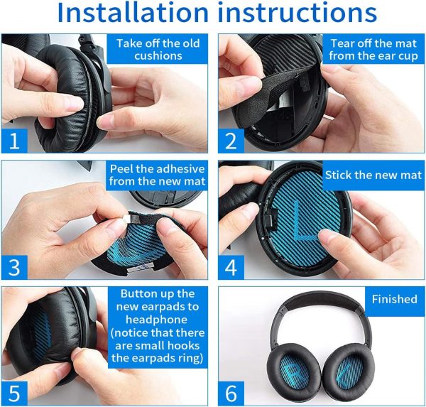 for use with Bose Headphone Replacement Pads, for Bose Noise... - Image 6