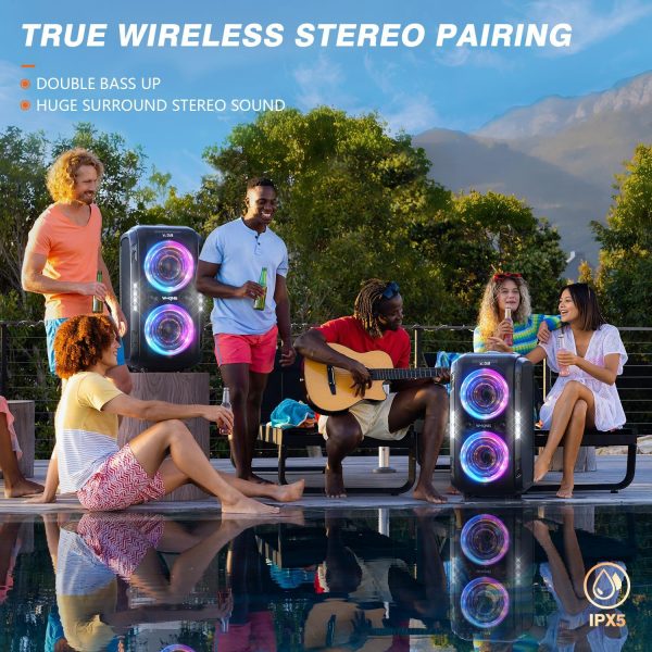 W-KING 270W PEAK Bluetooth Speaker Party Large Loudest Boom ... - Image 8