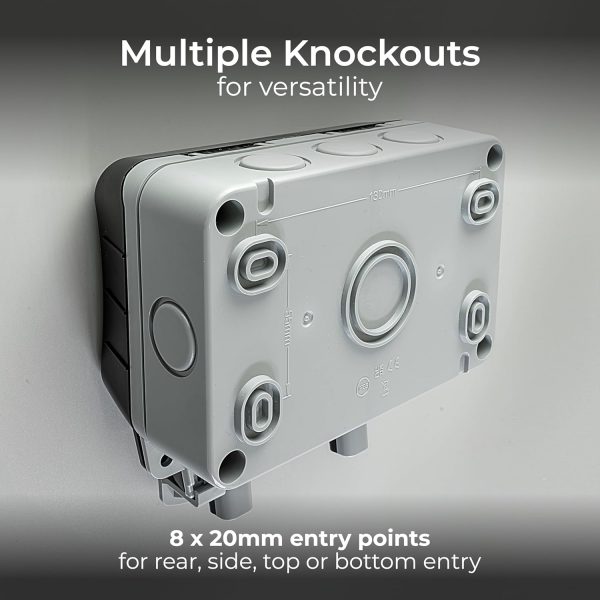 BG Electrical Outdoor Double Switched Power Wall Plug Socket... - Image 7