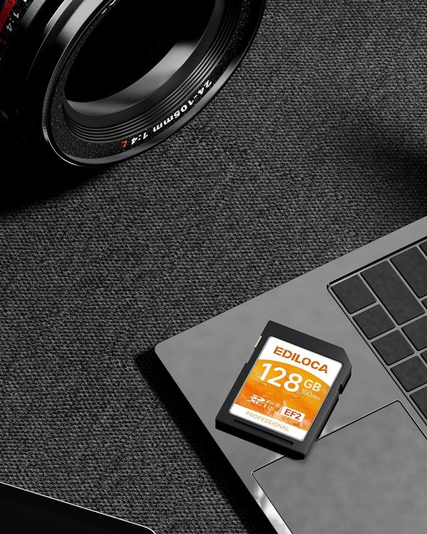 Ediloca SD Card 128GB, Memory Card, Up to 100MB/s, UHS-I, C1... - Image 10