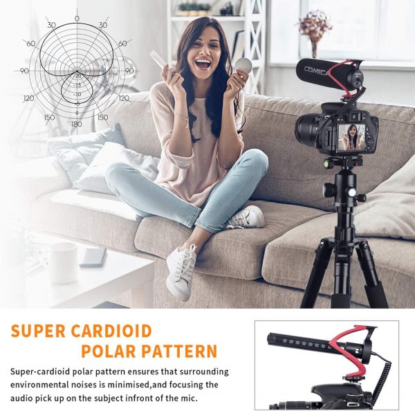 COMICA CVM-V30 LITE Video Microphone Super-Cardioid Condense... - Image 3