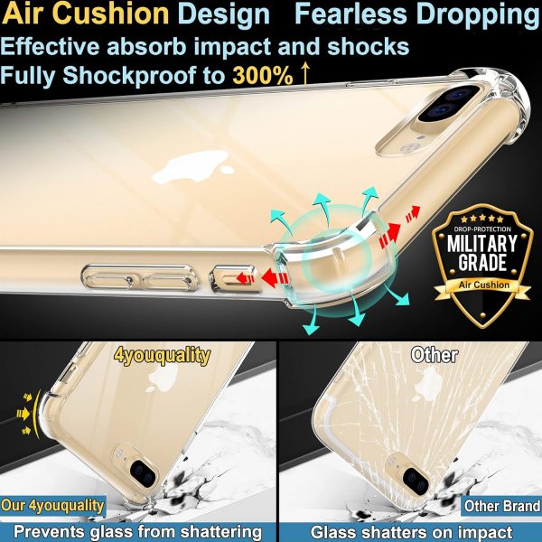 4youquality Case for iPhone 7 Plus and iPhone 8 Plus with [2... - Image 5