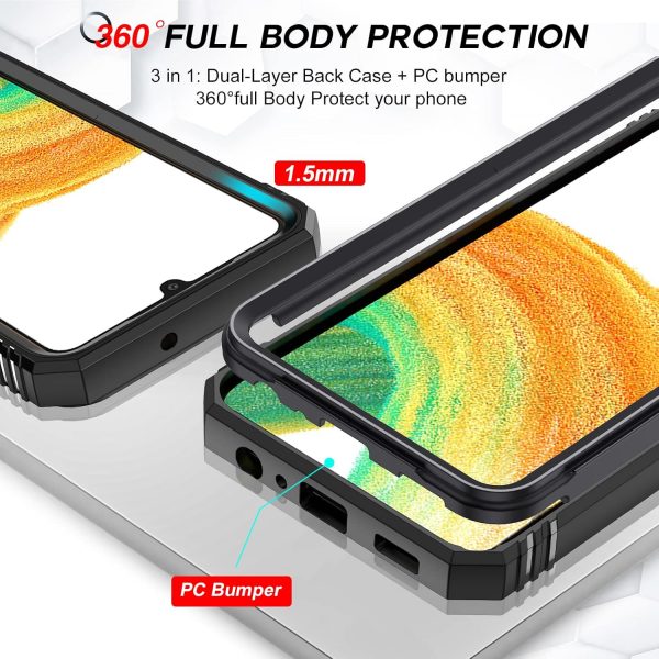 LeYi for Samsung A13 Phone Case with Camera Cover Slider, (2... - Image 6